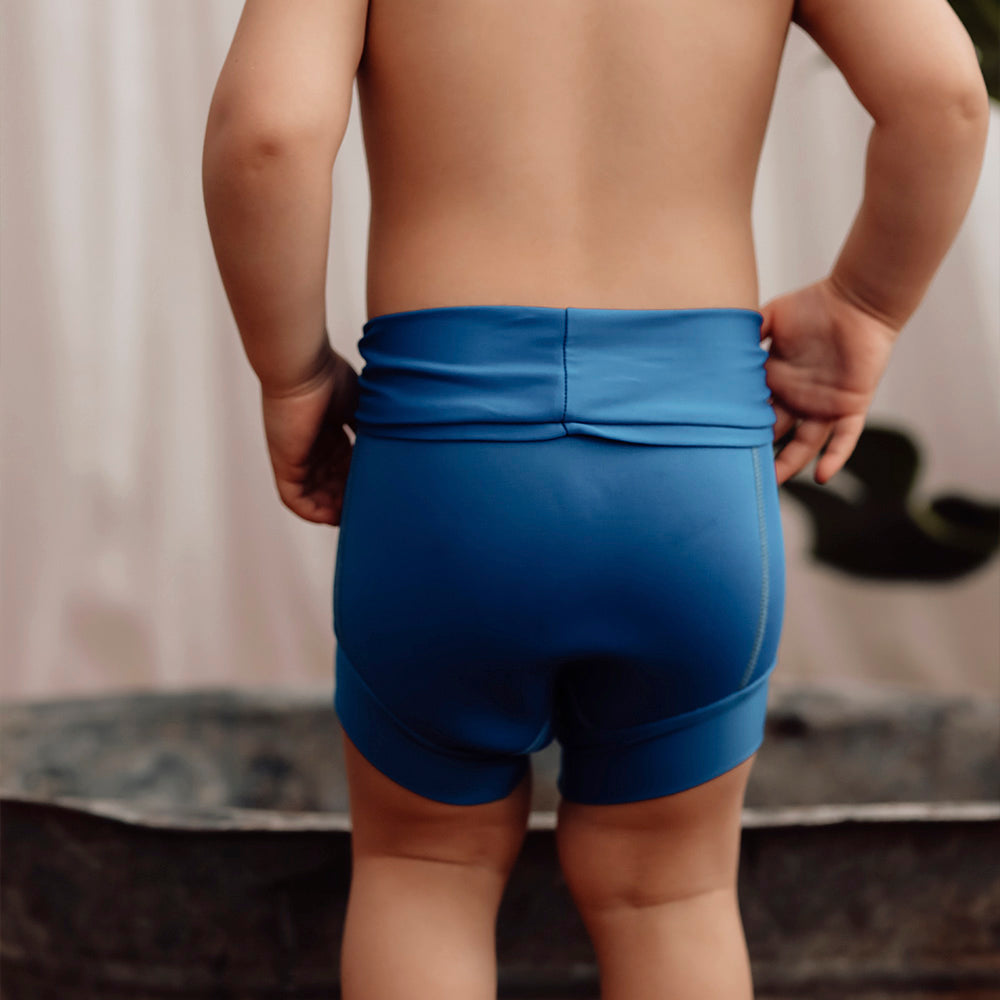 Diaper swimming pants blue