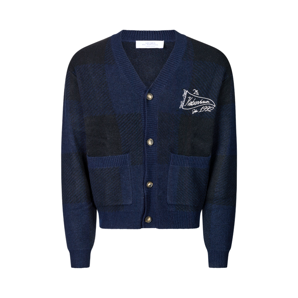 FCK x Les Deux Buffalo Check Cardigan