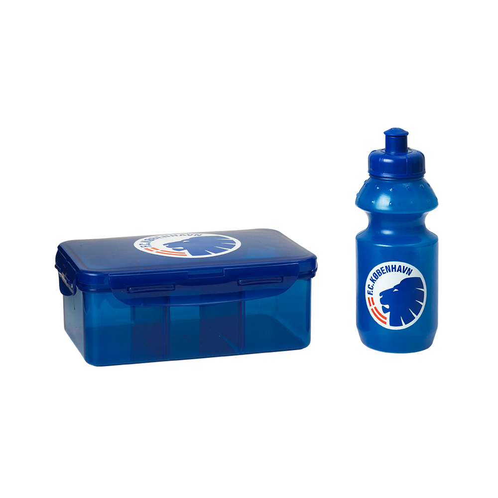 Lunch box with drinking bottle