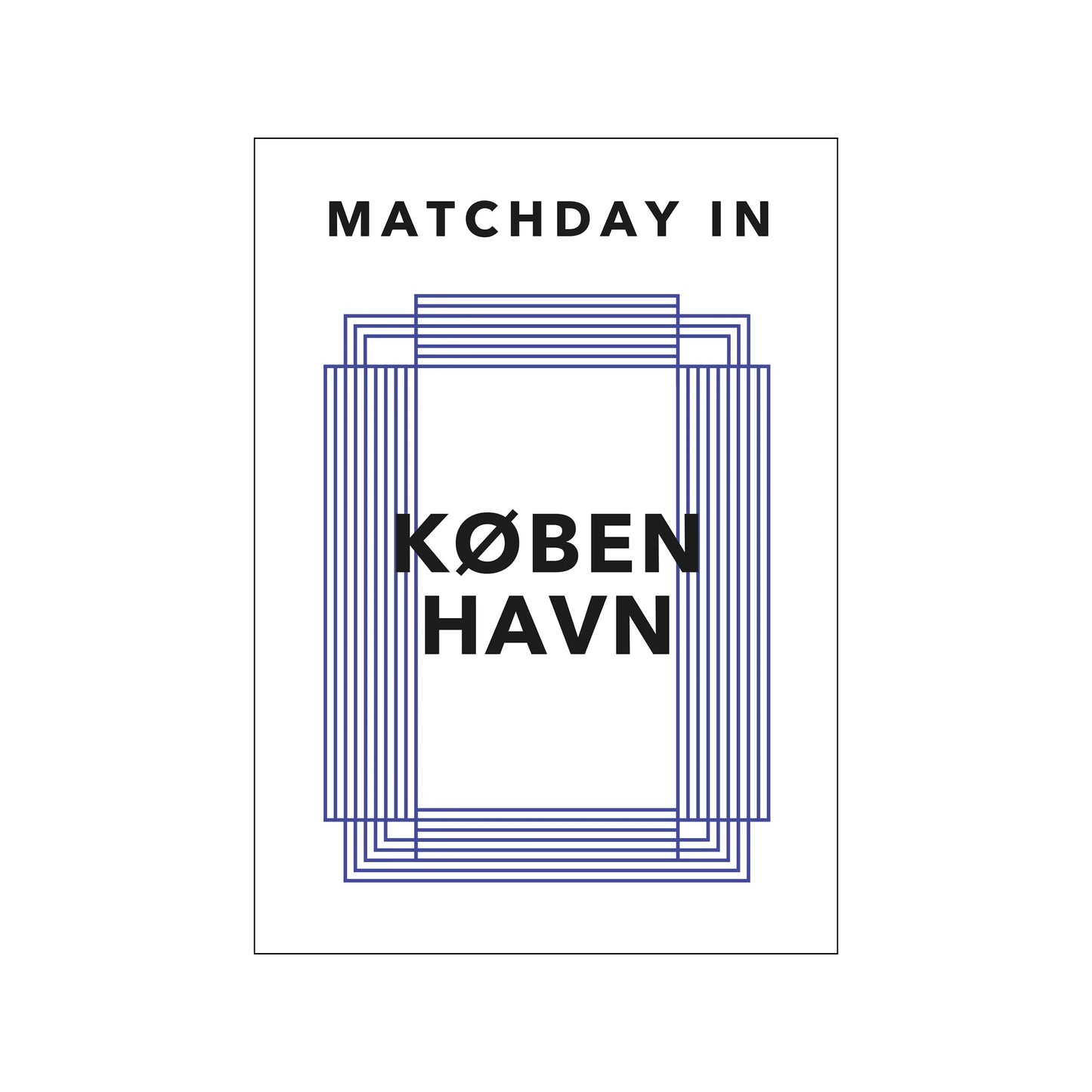 Poster & Frame - Matchday in København