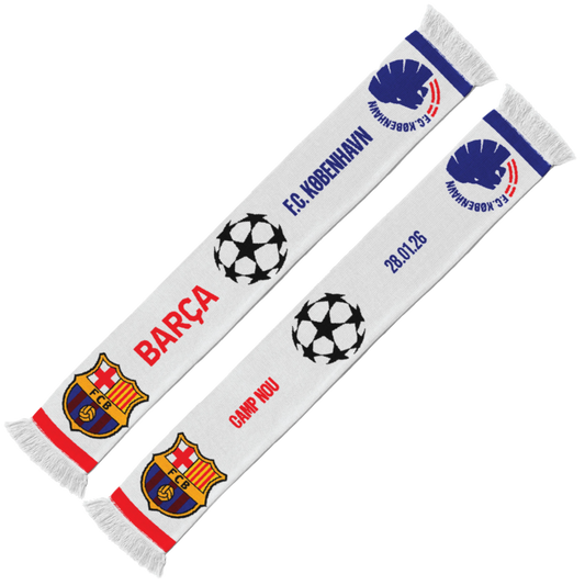 Halstørklæde UCL: FC Barcelona - FCK