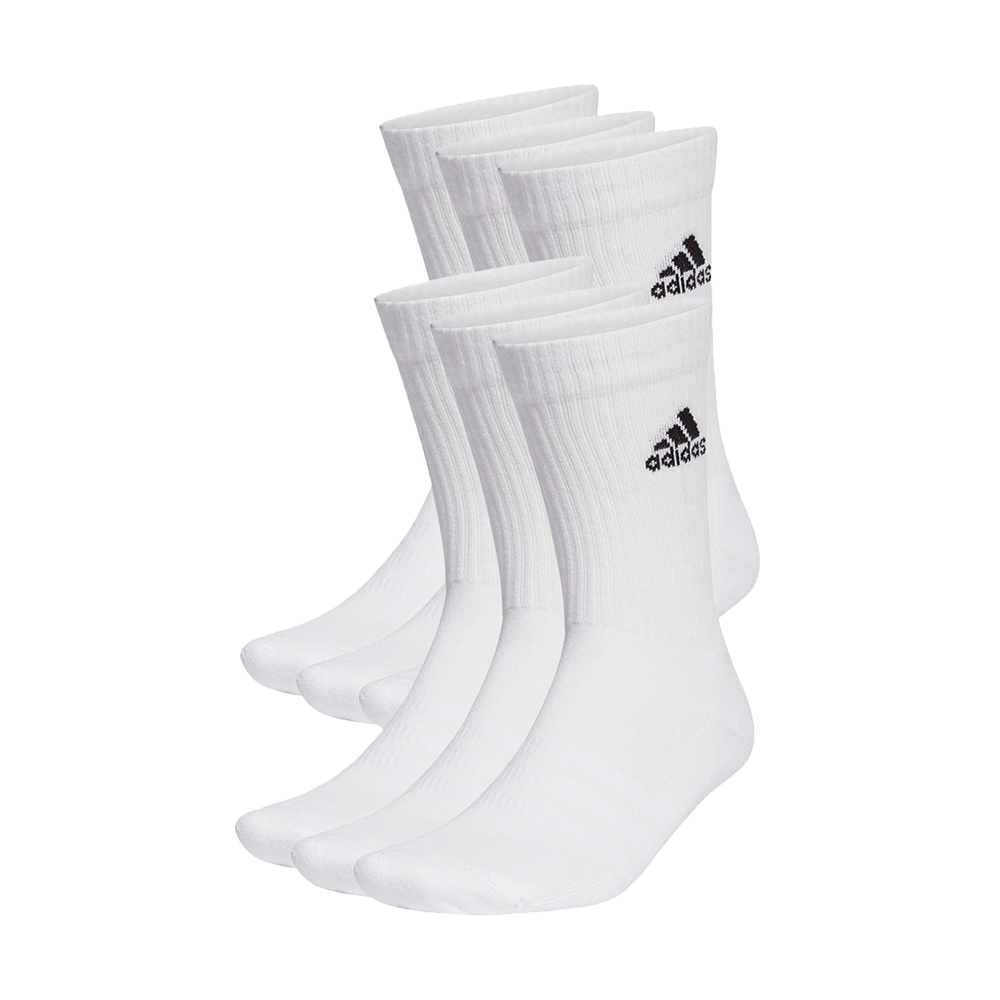 adidas Sport Crew Sokker Hvid 6-pak