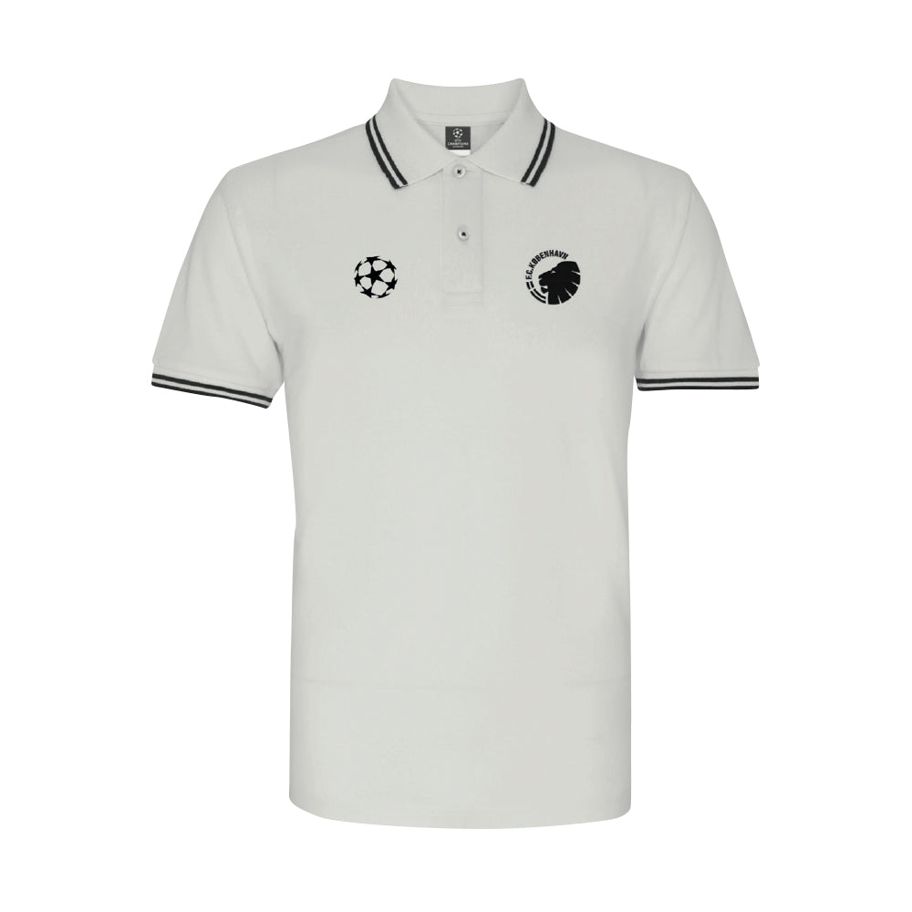 Polo Champions League FCK Logo Hvid