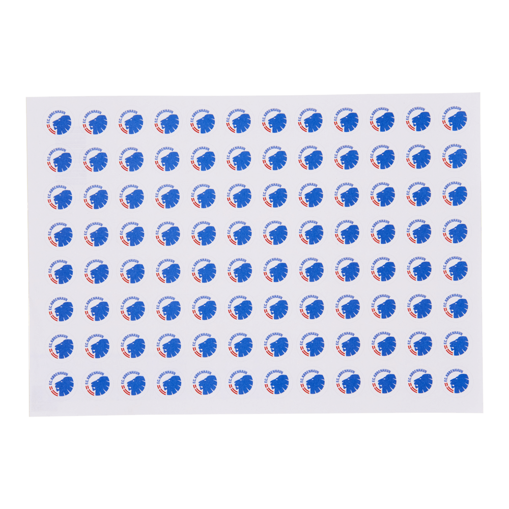 Sticker sheet small logos