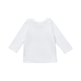 Langærmet T-shirt Classics Logo Baby Hvid