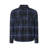 FCK x Les Deux Check Flannel Overshirt Dark Navy / Black