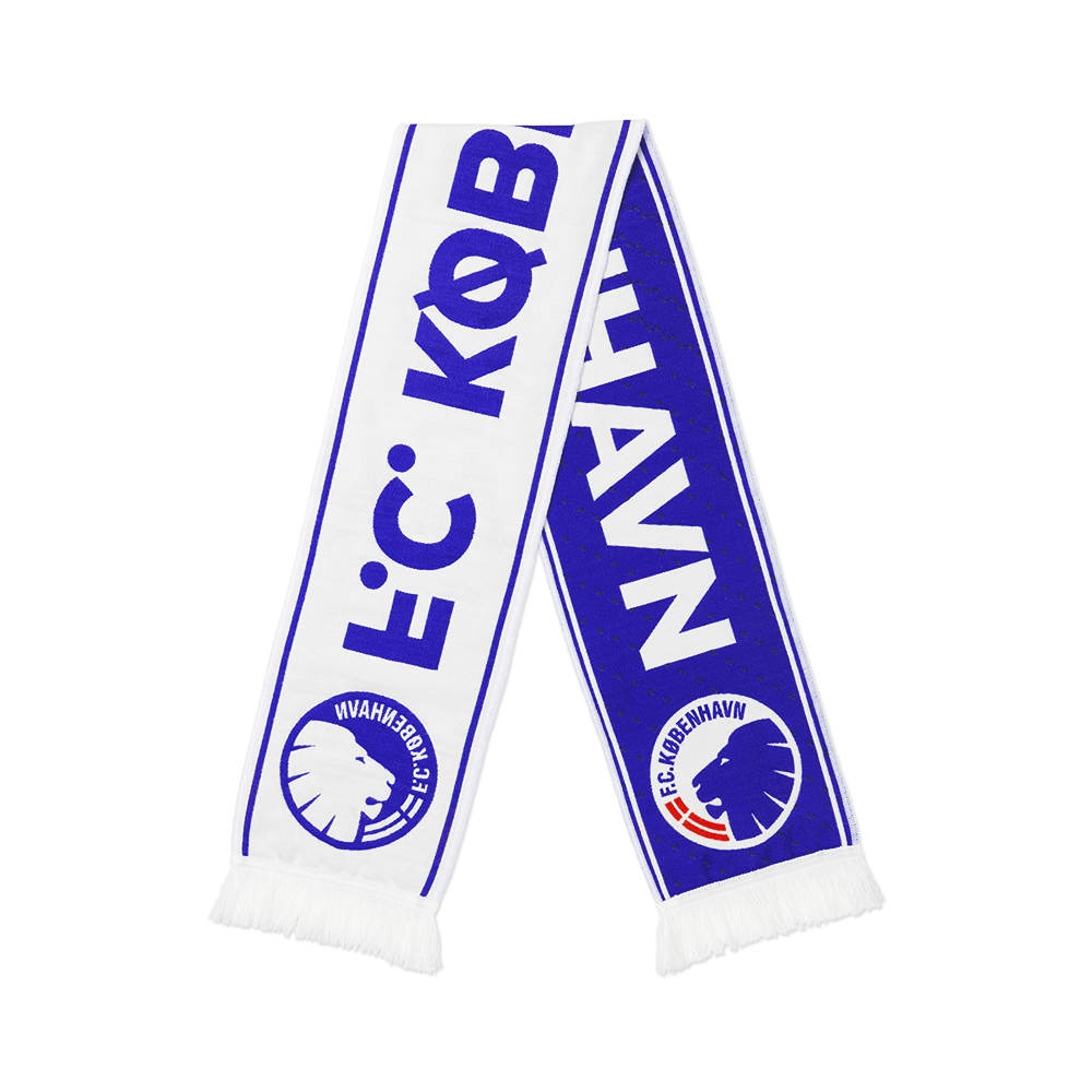 Halstørklæde Blå Vævet – FCK Fanshop