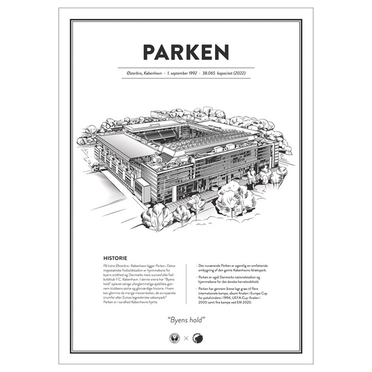 Poster &amp; Frame - Parken - FC Copenhagen stadium poster