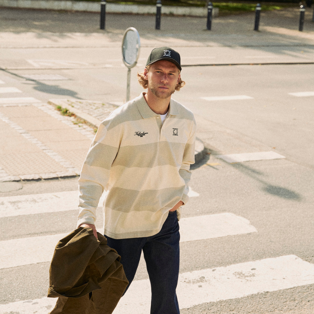 FCK x Les Deux Striped LS Polo