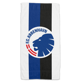 Håndklæde Hvid med blå/sort stribe