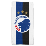 Håndklæde Hvid blå/sort stribe