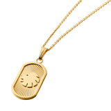 Løve Dogtag Forgyldt