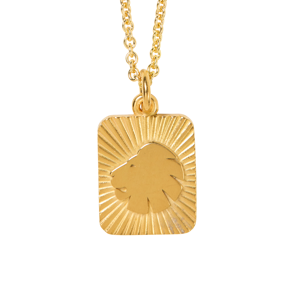 Lion Necklace 55cm Gold