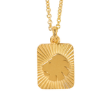Lion Necklace 55cm Gold