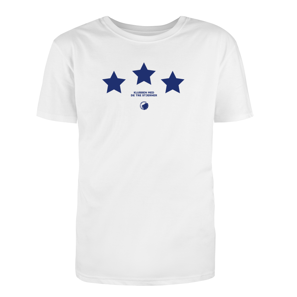 T-shirt 3 Stjerner Hvid