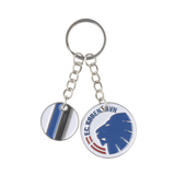 Key ring with two pendants
