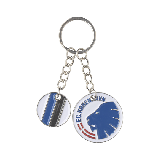 Key ring with two pendants