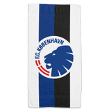 Håndklæde Hvid med blå/sort stribe