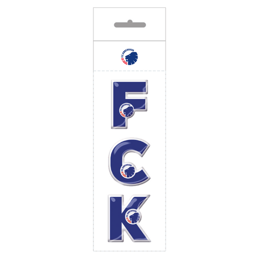 Klistermærke bogstav: FCK