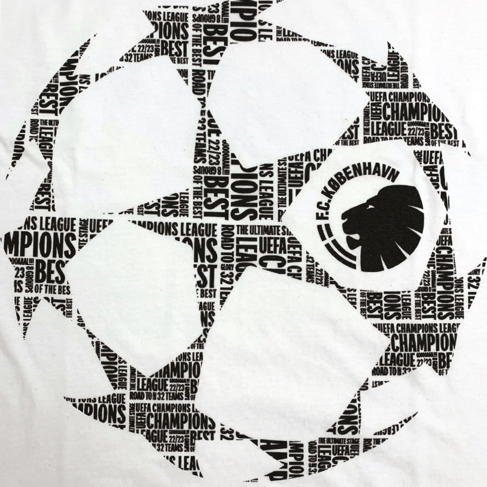 T-shirt Champions League FCK Logo Hvid