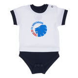 Body Tee Logo - White/Navy